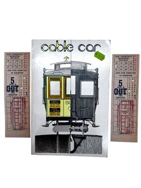 Vintage 1978 Cable Car Book & May 1961 San Francisco Municipal Railway Tickets